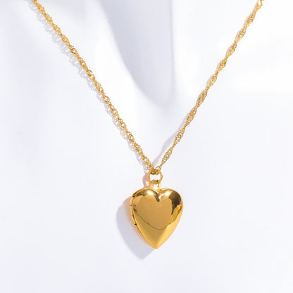 Dames Ketting Hartvormig met Bloemen Zilver