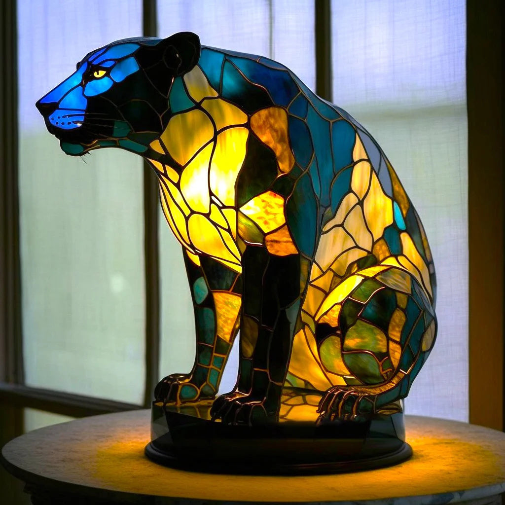 Decoratieve Dierenlamp 15 cm – Kunstlamp met LED-verlichting voor Kinderkamer, Woonkamer en Sfeerverlichting