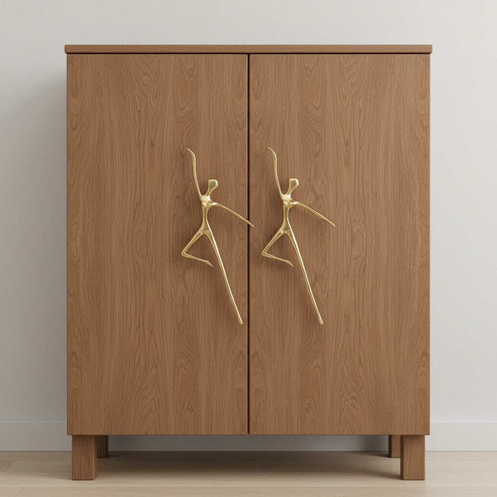 Minimalistische Kastgreep - Messing Zilver Roze - Scandinavisch Design Meubels