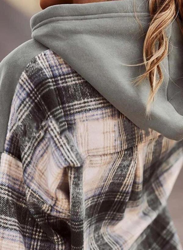 Comfortabele Sweatshirt Lange Mouwen met Patchwork Design