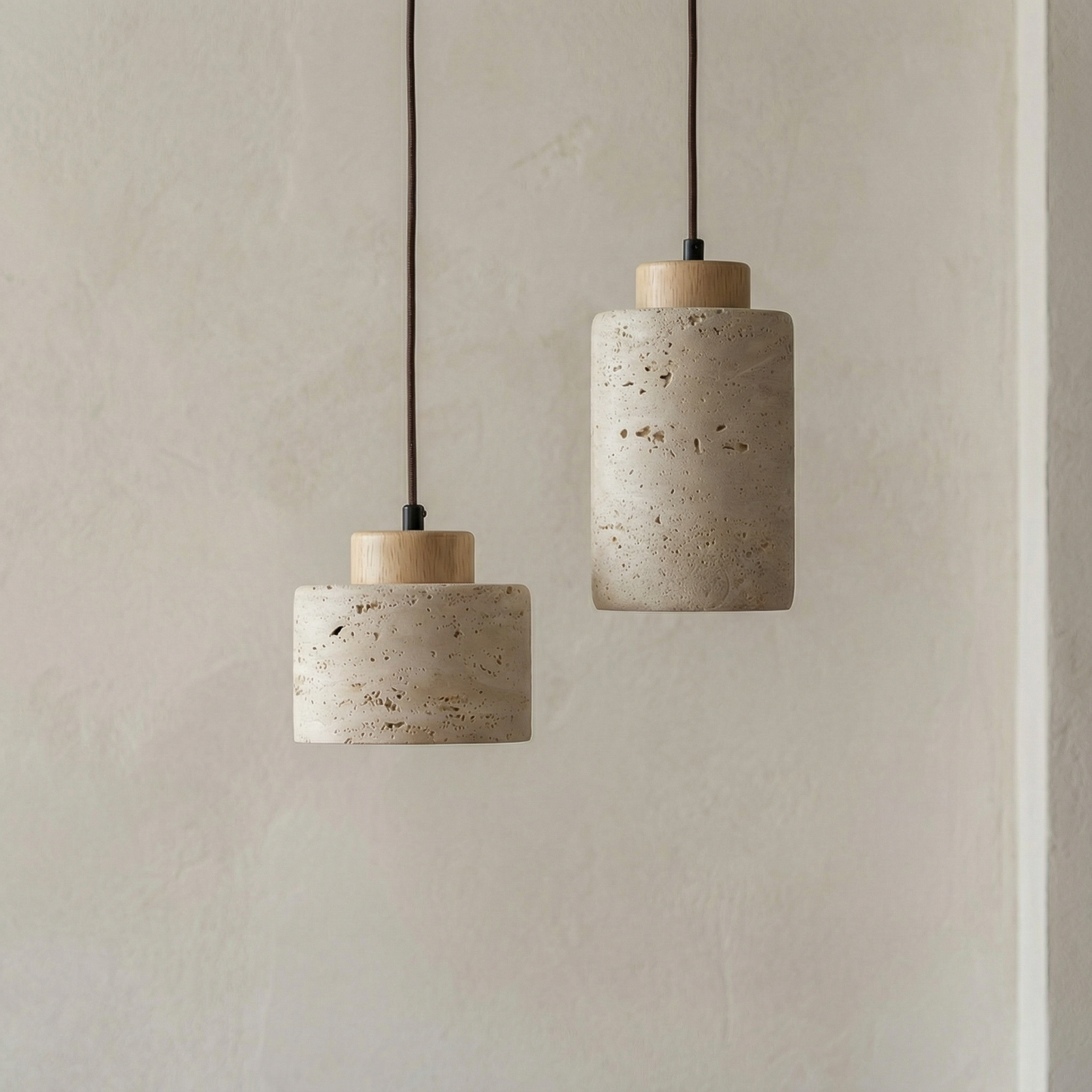 Vidar – Moderne Stenen Hanglamp met Natuurlijke Textuur