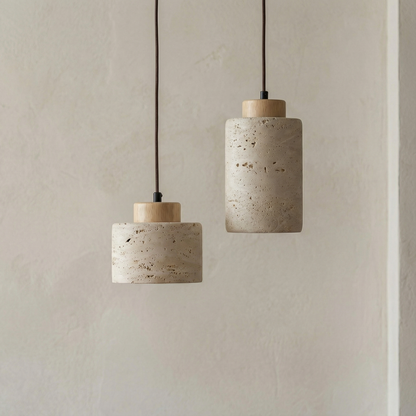 Vidar – Moderne Stenen Hanglamp met Natuurlijke Textuur