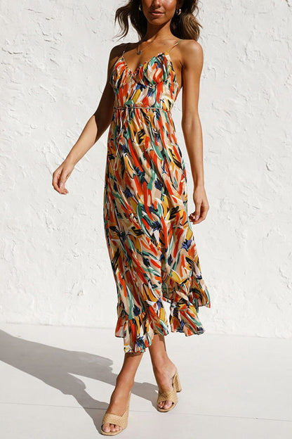 Vrouwen Zomerjurk Midi Veelkleurig Jurk Zomerkleding