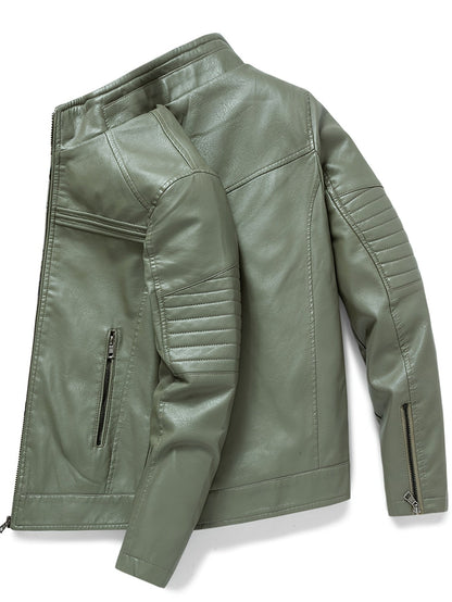 Leren Jas Col montante Comfortabel Design