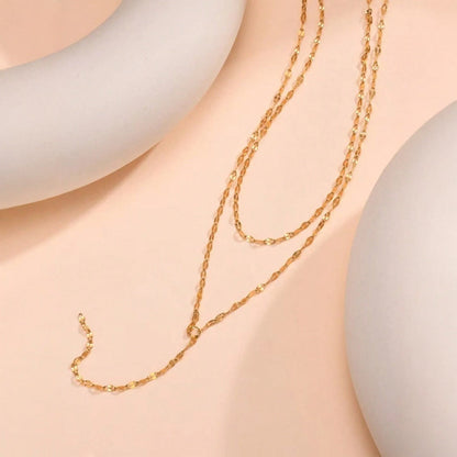Gouden Ketting V-Model voor Dames Fijn Schakelwerk Subtiel Detail
