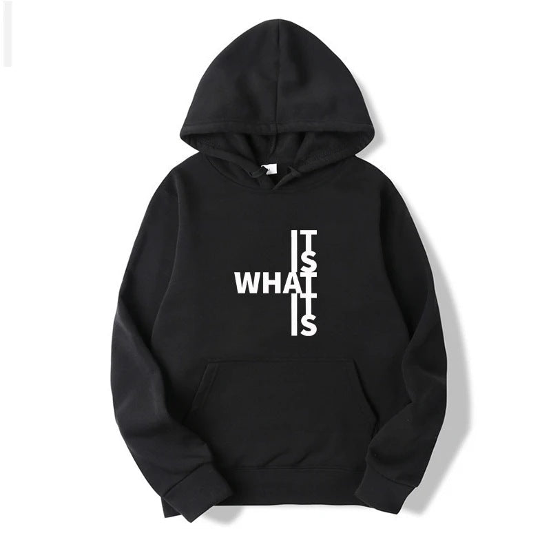 Dames Hoodie Met Leuke Tekst Print Zacht en Warm