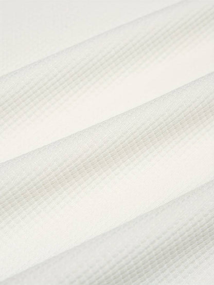 Heren Wafelshirt Lange Mouwen V-Hals Katoen
