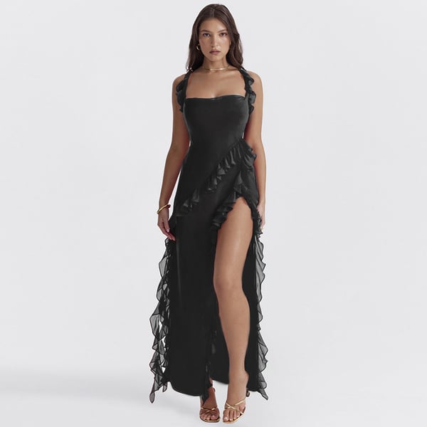 Elegante Lange Jurk voor Vrouwen Formal Design