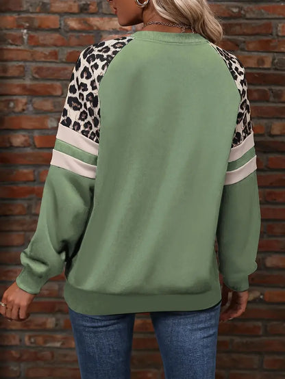 Dames Luipaard Sweater Warme Trui Fashionabel