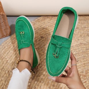 Dames Instappers Luxe Leer Comfortabele Schoenen
