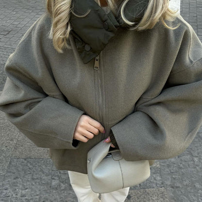 Dames Oversized Jas Capuchon Stoer en Stijlvol