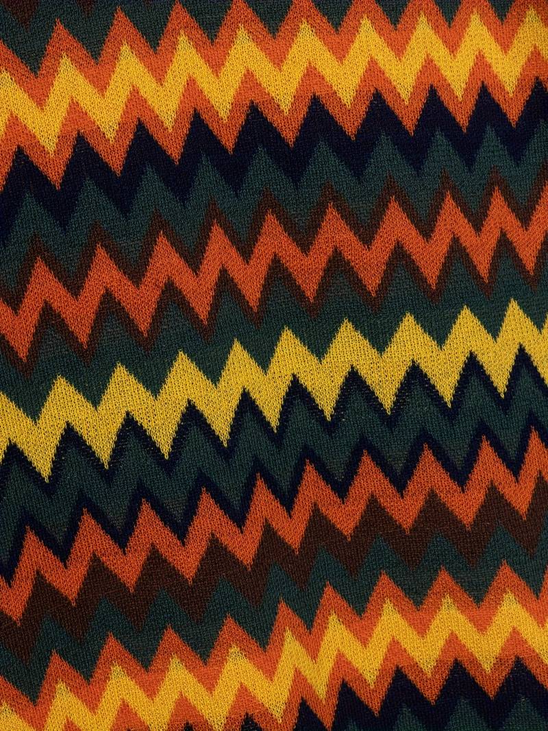 Retro Trui Zigzag Patroon Vintage Look