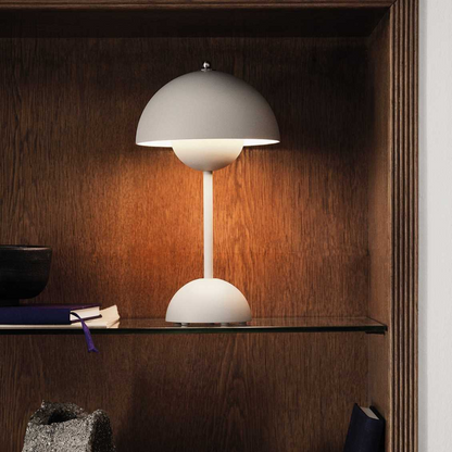Tafellamp paddenstoel LED USB oplaadbaar draadloos nachtkastje bureau sfeerlicht interieur