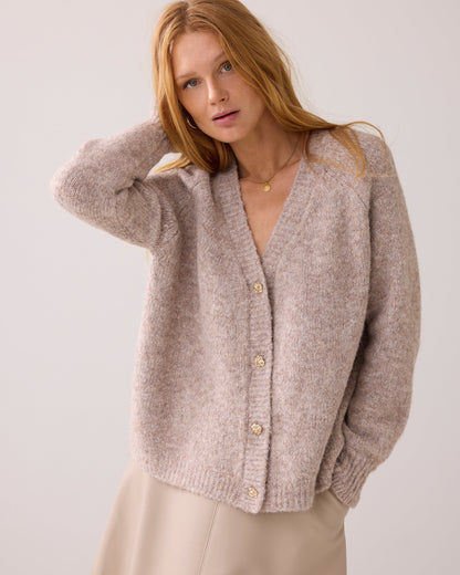 Dames Vest Goudkleurige Knopen Elegante Stijl