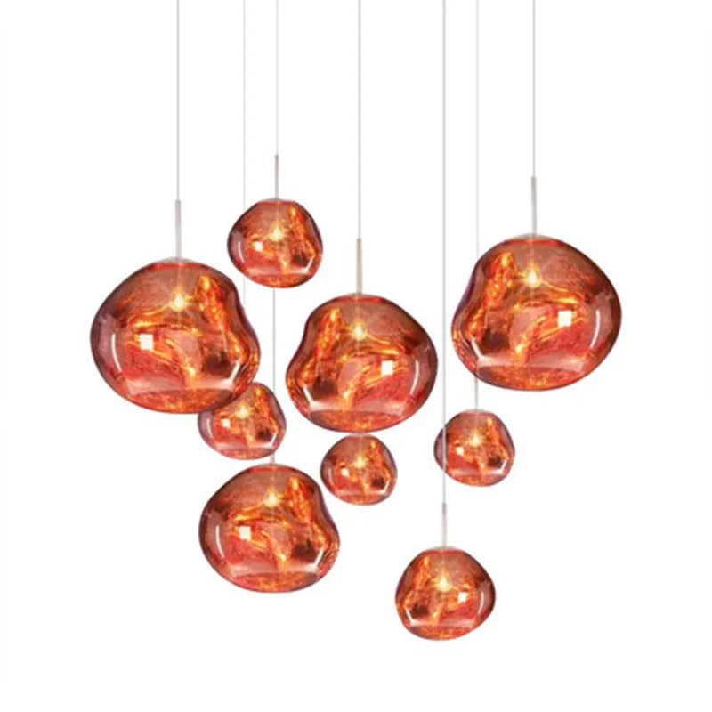Hanglamp Lava Design Led Rond Goud Zilver Rood Rookgrijs Woonkamer Slaapkamer