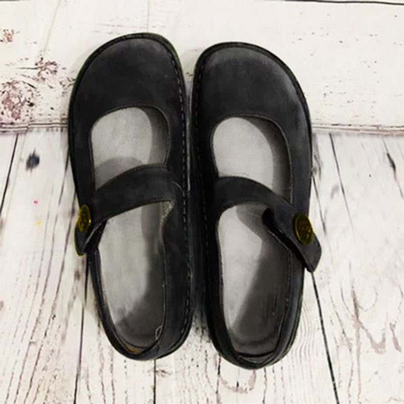 Suède Schoenen met Comfortabele Zool Vintage Look