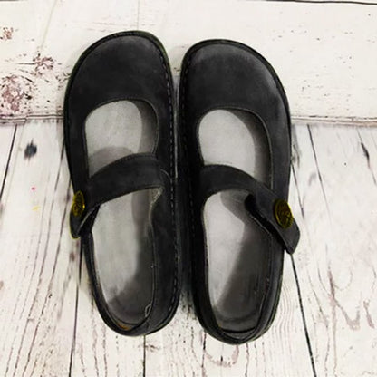 Suède Schoenen met Comfortabele Zool Vintage Look