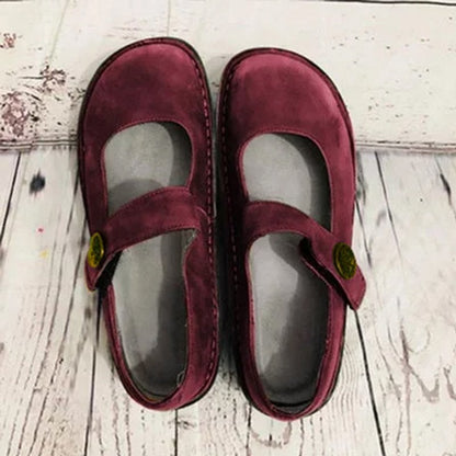 Suède Comfort Schoenen Vintage Stijl