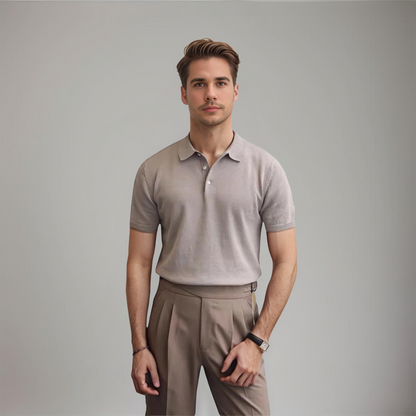Heren Polo Shirt Klassieke Witte Stijl Bernardo - StudioMarella