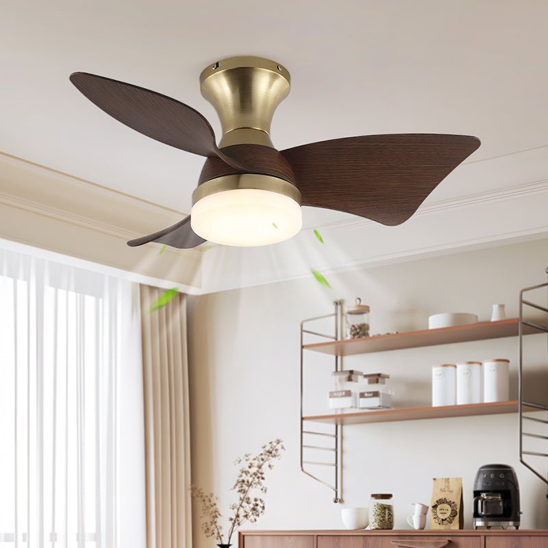 Moderne Plafondventilator met Verlichting – Houtnerf – Ø55 cm – Afstandsbediening – 6 Snelheden