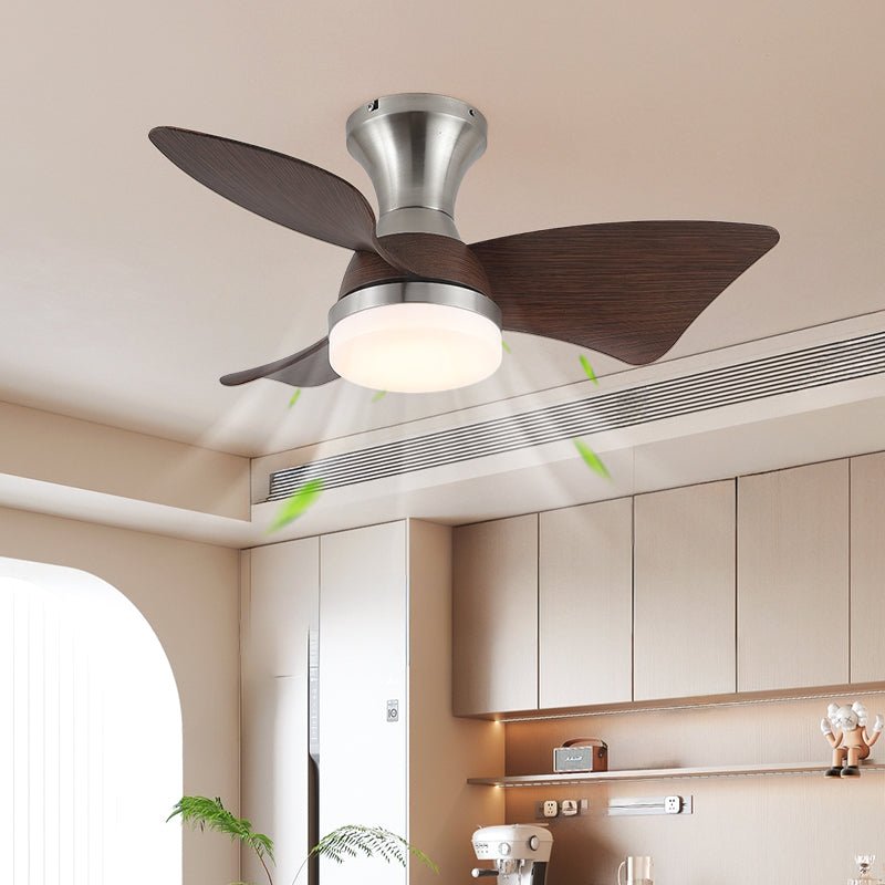 Moderne Plafondventilator met Verlichting – Houtnerf – Ø55 cm – Afstandsbediening – 6 Snelheden