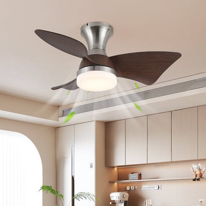 Moderne Plafondventilator met Verlichting – Houtnerf – Ø55 cm – Afstandsbediening – 6 Snelheden