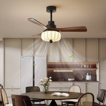Vintage Plafondventilator met Verlichting en Afstandsbediening – Modern Design met 6 Snelheden