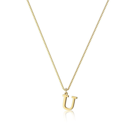 Gouden Ketting met Initialen voor Vrouw Persoonlijke Letter Sieraden