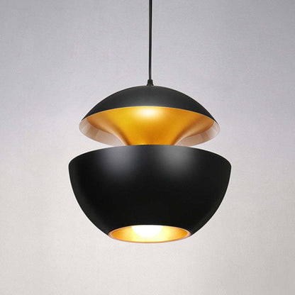 Elegante LED Plafondlamp Zwart-Wit Modern Design Rond Aluminium Eethoek Slaapkamer Woonkamer Warm Dimbaar Licht Scandinavisch Interieur Stijlvol