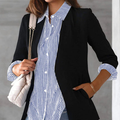 Dames Blouse Gestreept Elegante Kleding voor Werk