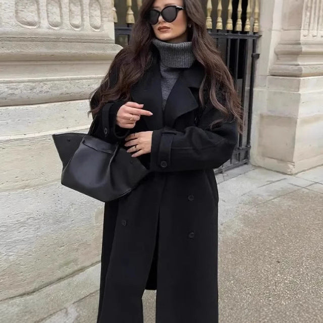 Dames Winterjas Lange Warme Overjas Trendy Boleo