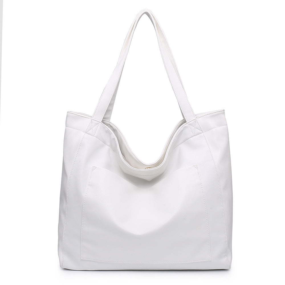 Grote Leren Dames Tote Tas Faux Leer Shopper
