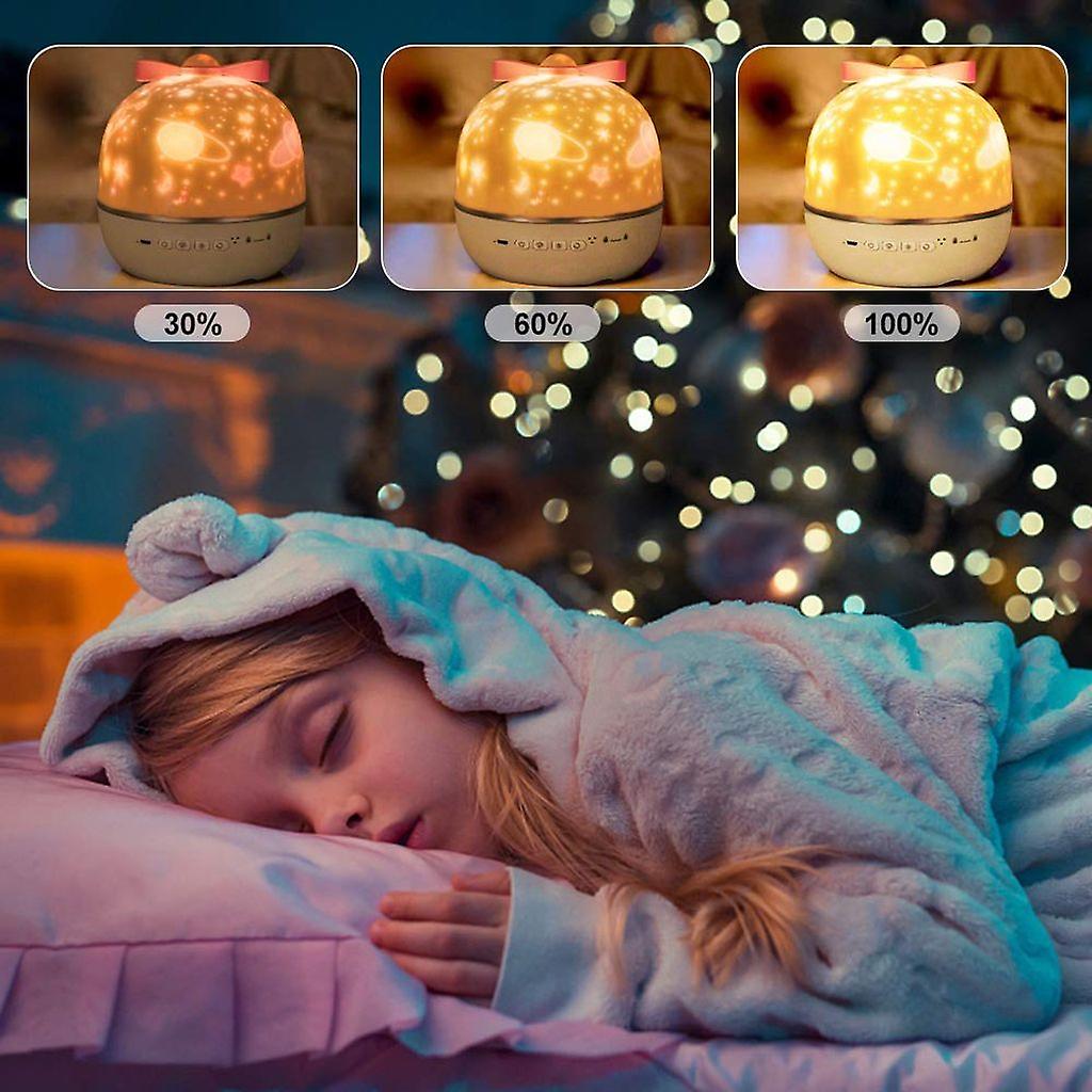 Sterrenprojektor met Muziek & Afstandsbediening Nachtlampje Kinderkamer USB Oplaadbaar Sfeerverlichting