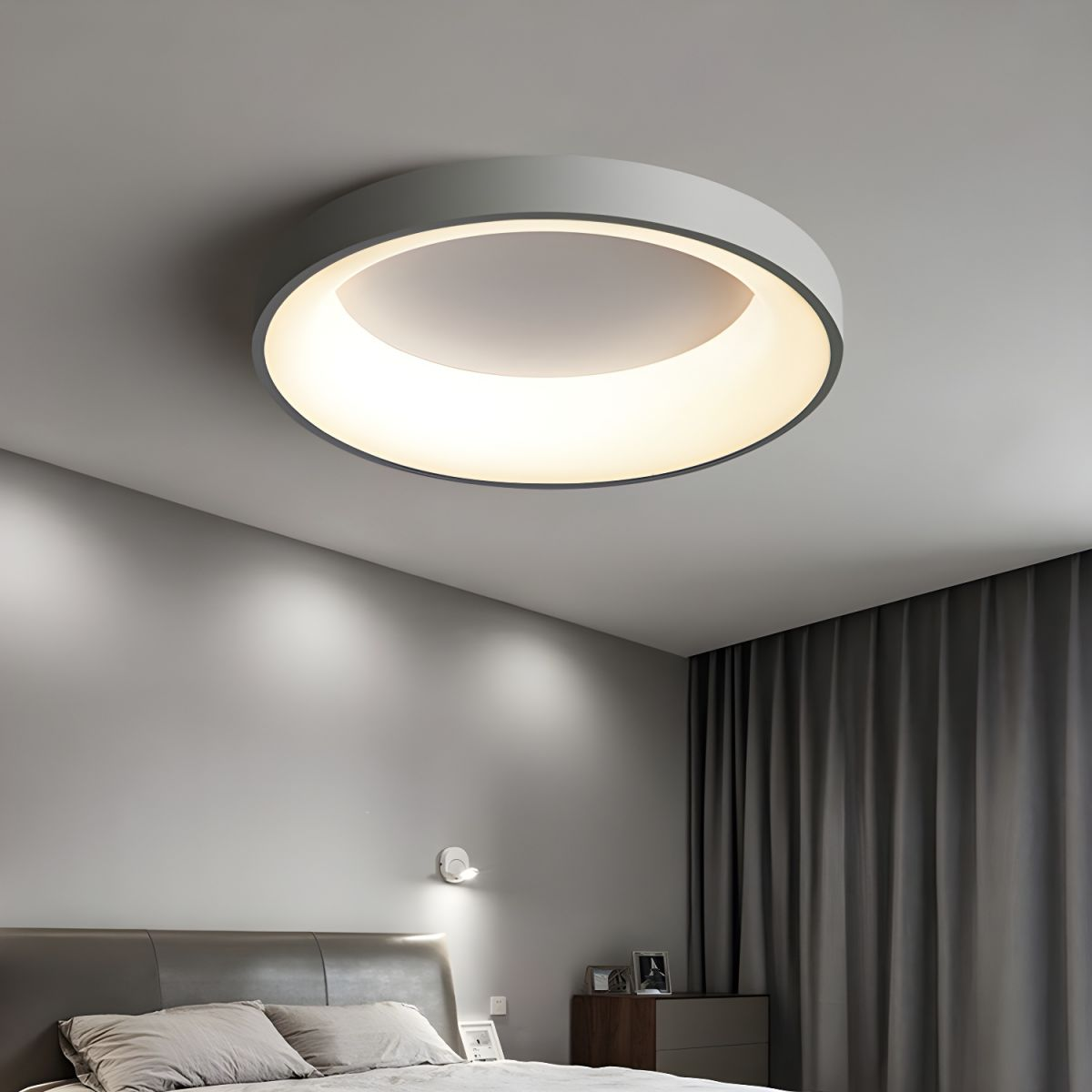 LED plafondlamp rond acryl ijzer lage ruimtes hal slaapkamer woonkamer moderne opbouwlamp minimalistische plafondverlichting