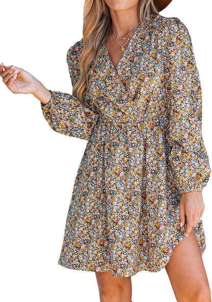 Bloemen Jurk Mini voor Vrouwen Zomer Stijlvol