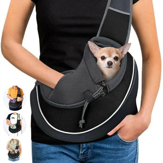 Premium Huisdierendrager – Ruime Draagtas voor Honden en Katten met Verstelbare Schouderriem en Ademend Netontwerp