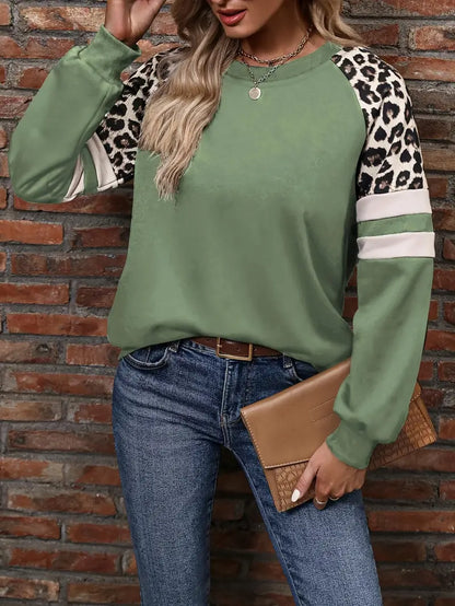 Dames Luipaard Sweater Warme Trui Fashionabel