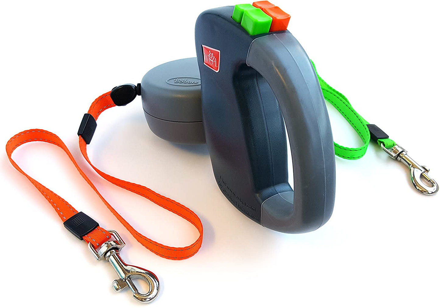 Hondenriem voor Twee Honden met 360° Antiklit Systeem 3 Meter Reflecterend