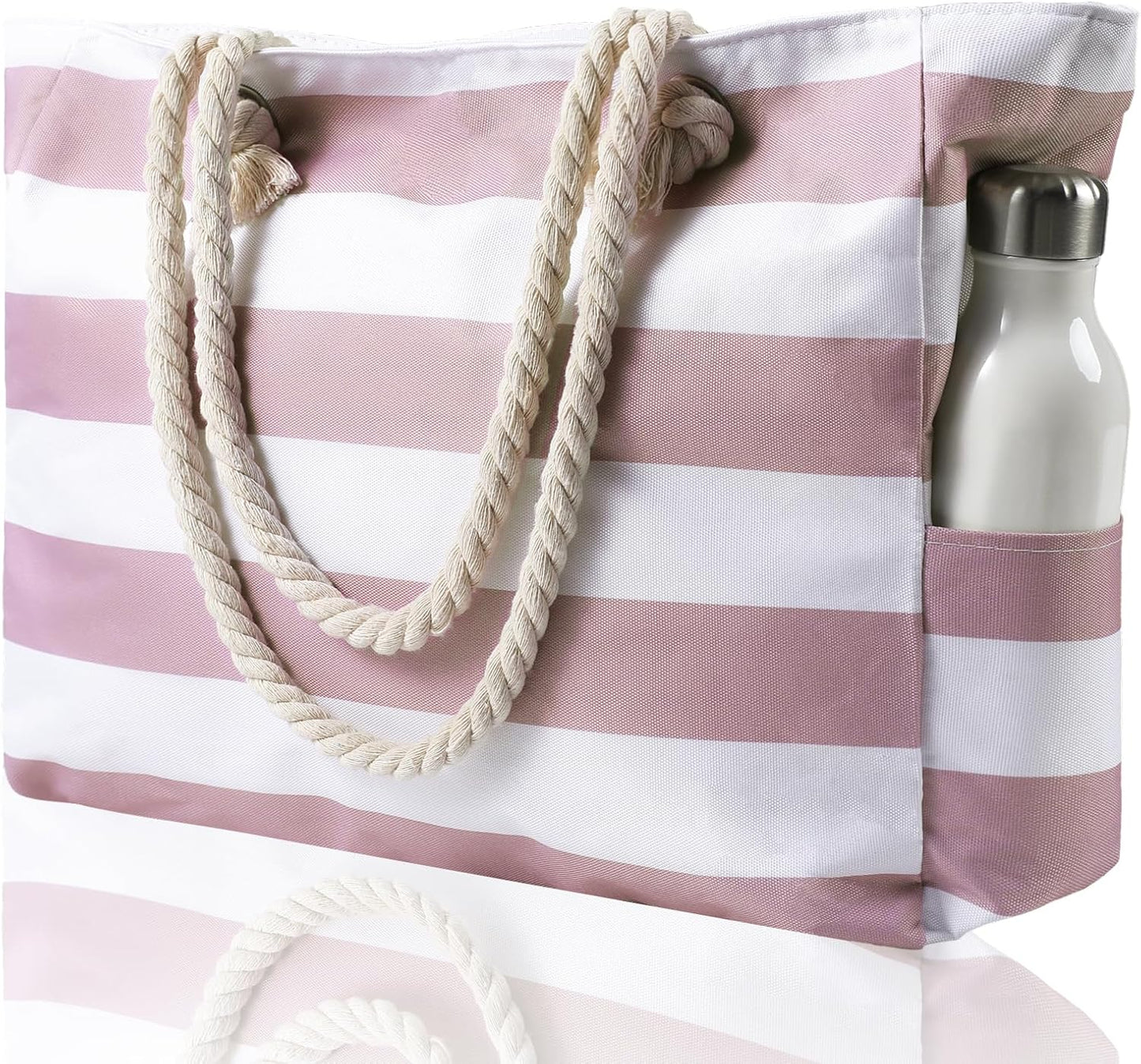 Waterdichte Strandtas XXL met Rits Zandafwerend Shopper Zwembad Sporttas Dames Handvat Zwemtas Vakantie