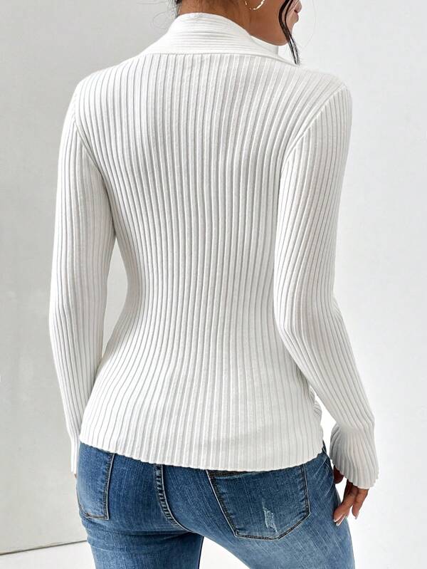 Zachte Gebreide Trui Fleece Warm voor Dames