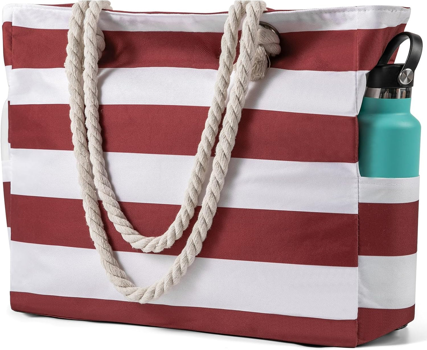 Waterdichte Strandtas XXL met Rits Zandafwerend Shopper Zwembad Sporttas Dames Handvat Zwemtas Vakantie