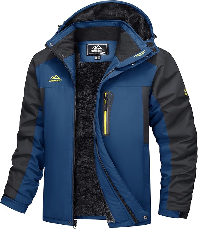 Waterdichte Outdoor Parka met Fleecevoering en Capuchon