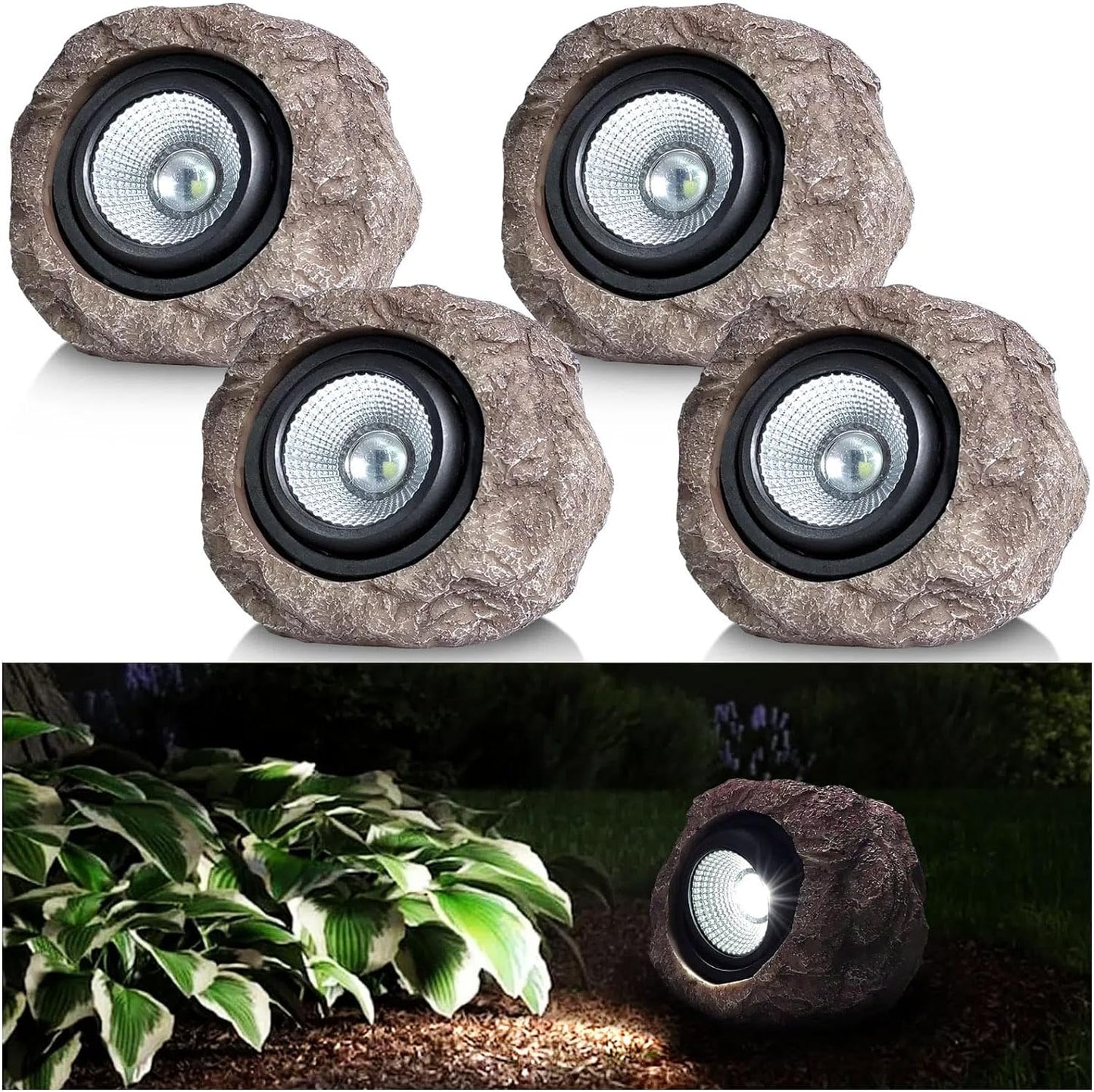 Solarlampen Rotsverlichting LED Tuinverlichting Buitenverlichting Zonne-energie Landschap Pad Terras