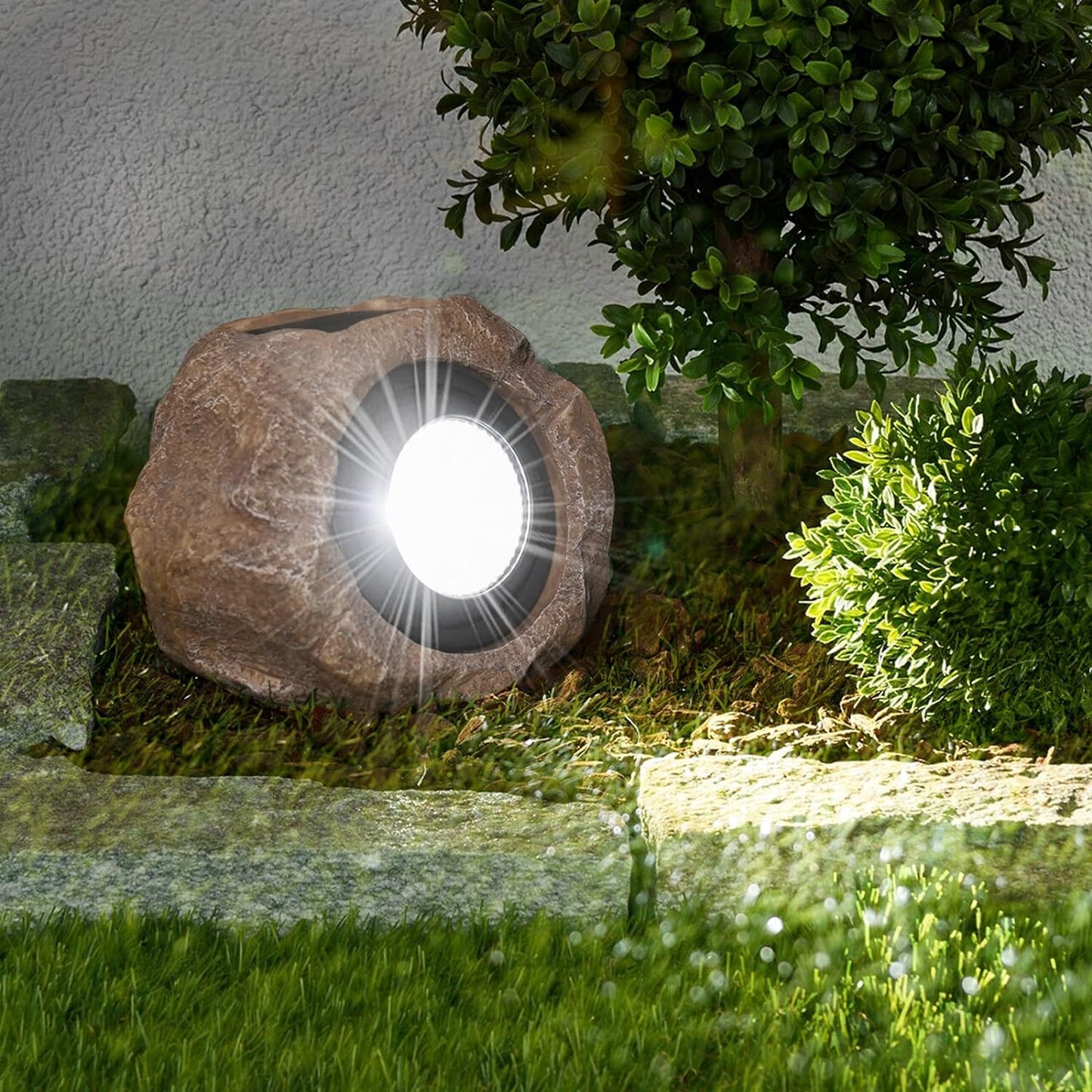 Solarlampen Rotsverlichting LED Tuinverlichting Buitenverlichting Zonne-energie Landschap Pad Terras