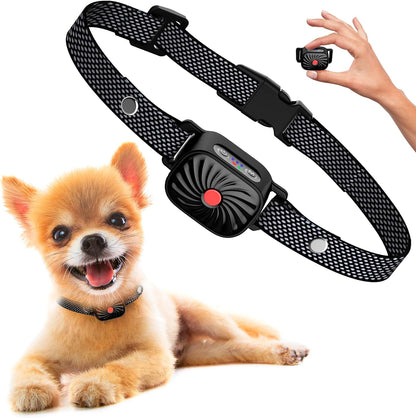 Anti-blaf Halsband voor Kleine Honden met Trillingen en Geluid | Verstelbaar 15-50 cm | Waterdicht IP87 | Hondentraining Oplossing