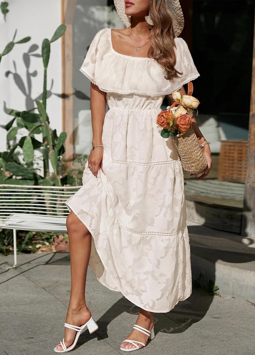 Zomerse Bloemen Maxi Jurk voor Dames Zonnig en Vrouwelijk