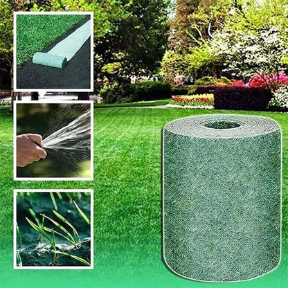 Grasmat Biologisch Afbreekbaar 300x20cm Gazon Kale Plekken Herstel Tuin Graszaad Mat Inzaaien Duurzaam 2 Stuks