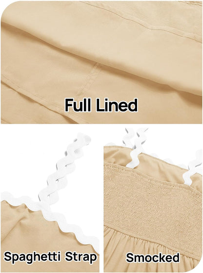 Mouwloze Zomerjurk Mini Spaghettibandjes Strandjurk