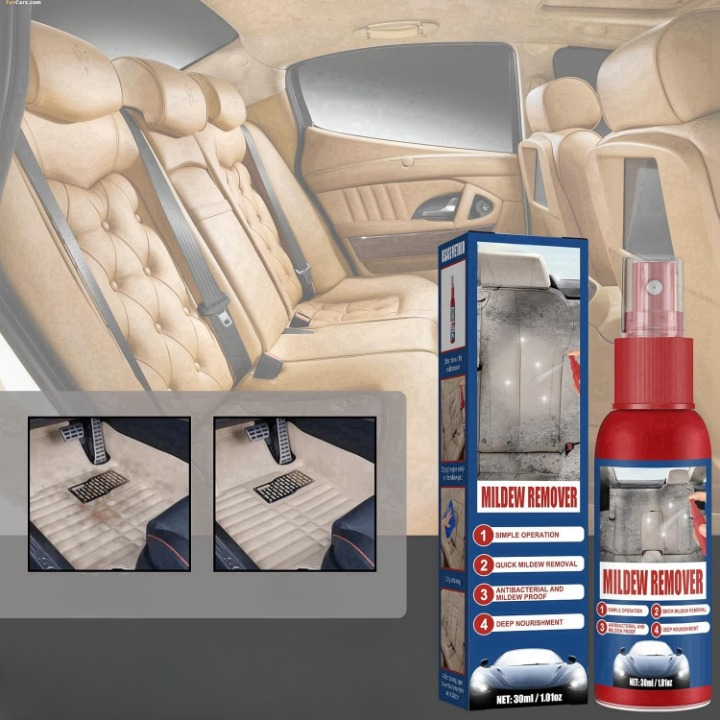 Schimmelverwijderaar Spray voor Auto 2 Stuks – Geschikt voor Leer, Stof en Kunststof Interieur