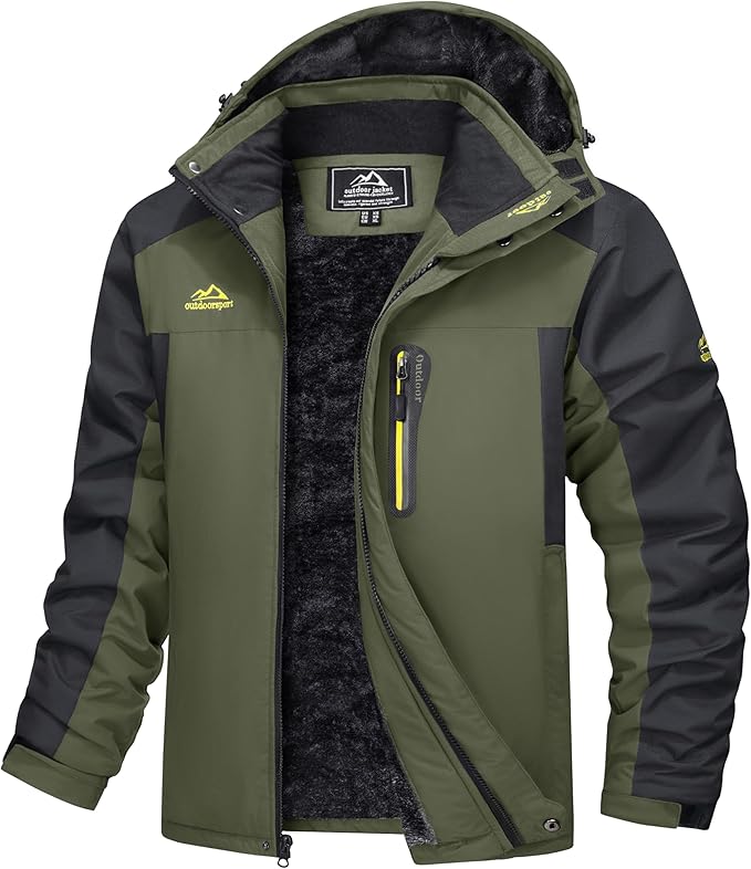 Waterdichte Outdoor Parka met Fleecevoering en Capuchon
